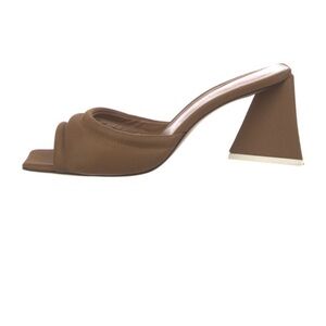 The Attico Brown Slides with Block Heel